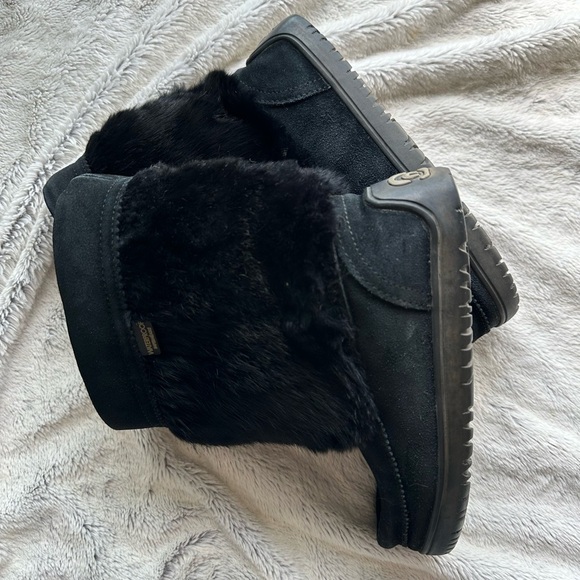 Mukluks Waterproof Suede Short Snowy Owl Mukluk Rabbit Fur sheep and cow Leather - Picture 8 of 8